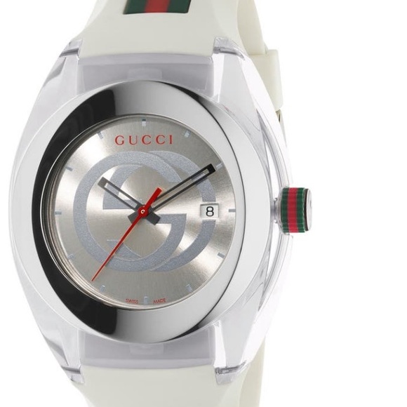 White Gucci watch